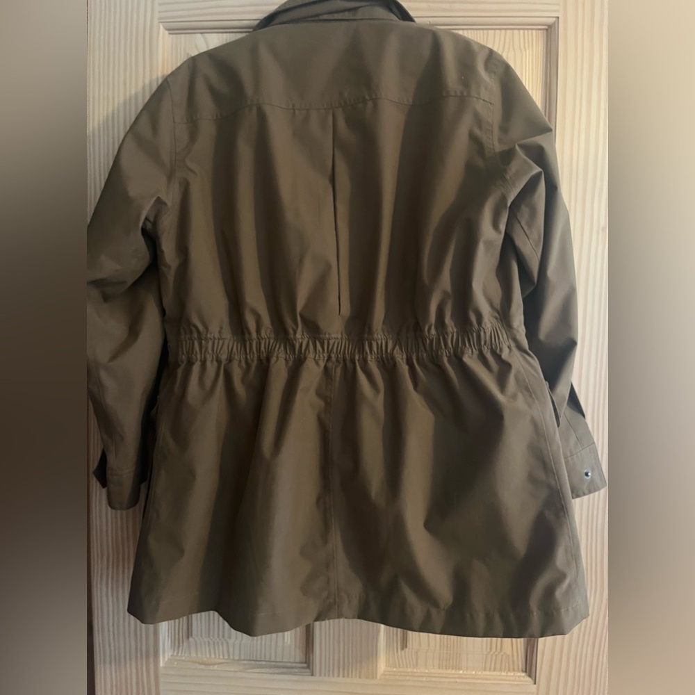 Travelsmith Womens Brown full Zippered Jacket with Hood Size Small Petite - Picture 2 of 11